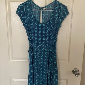 Blue Open Back Dress Size Small
